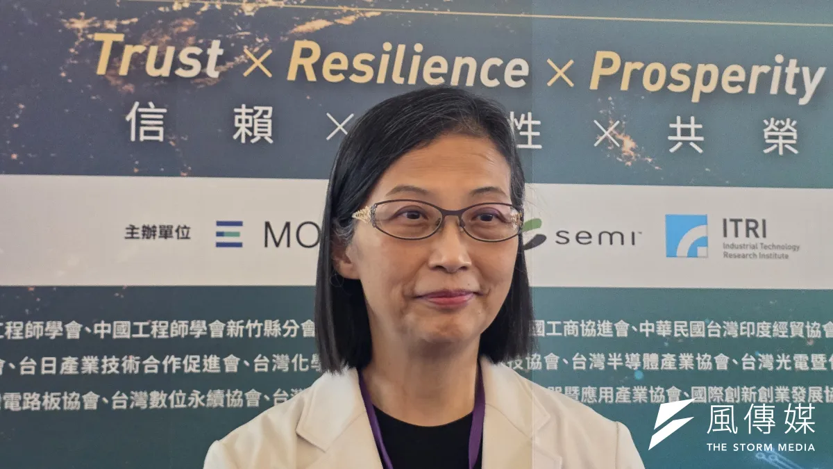 中美矽晶暨環球晶圓董事長徐秀蘭。(魏鑫陽攝)