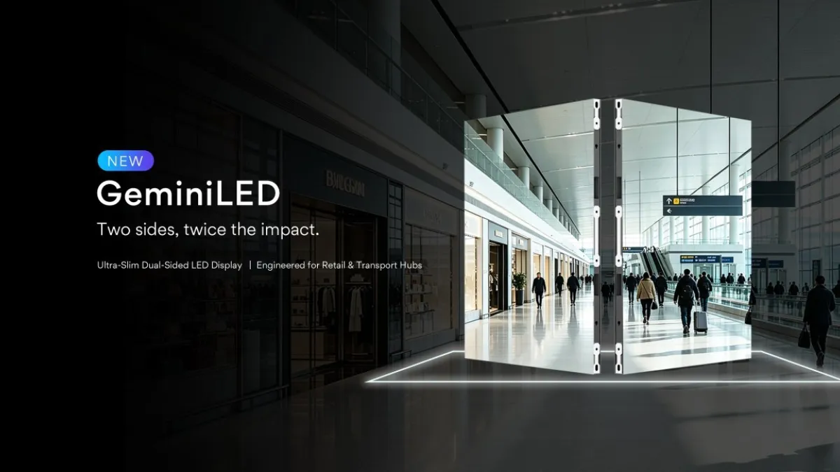 INFiLED Launches GeminiLED Series: a Dual-Sided LED Display for Public Spaces