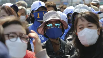 南韓新冠肺炎疫情持續延燒(AP)