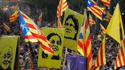 加泰隆尼亞示威(AP)