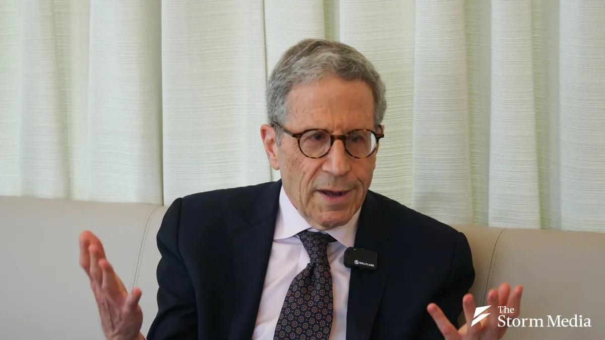 Nobel laureate Eric Maskin in an exclusive interview with Storm Media. (Photo / Chienjie Tsai)