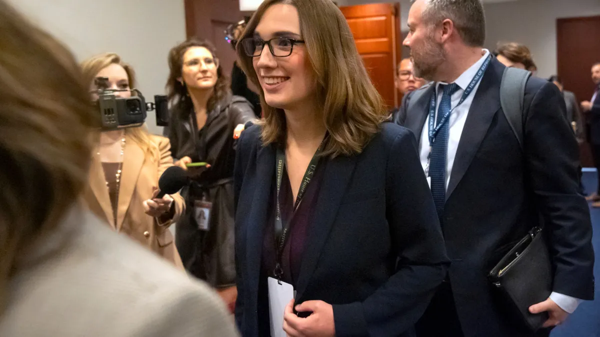 美國國會史上第一位跨性別議員莎拉・麥克布萊德(Sarah McBride)。(美聯社)