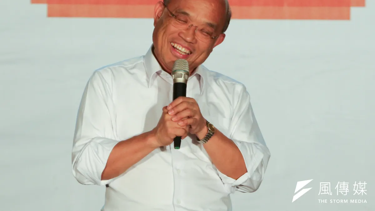 前台北縣長蘇貞昌也早早開始勤走基層,拜會地方人士拔樁。(資料照,余志偉攝)