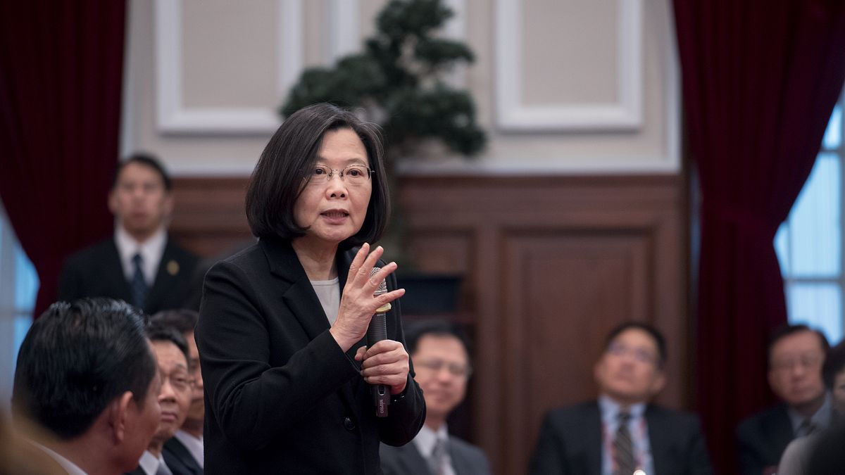 2018年3月23日,總統蔡英文在接見亞洲台灣商會聯合總會回國訪問團。(總統府) 2018年3月23日,總統蔡英文在接見亞洲台灣商會聯合總會回國訪問團。(總統府)