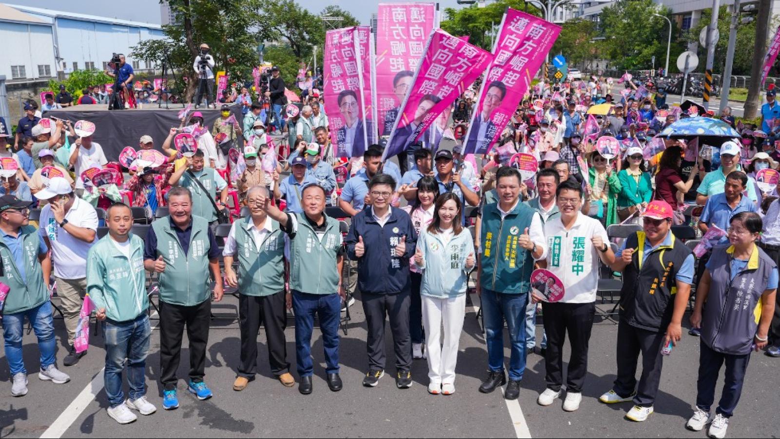 賴瑞隆南北高雄大串聯!大寮拚產業交通、五區拚宜居 喊「大團結」接棒陳其邁
