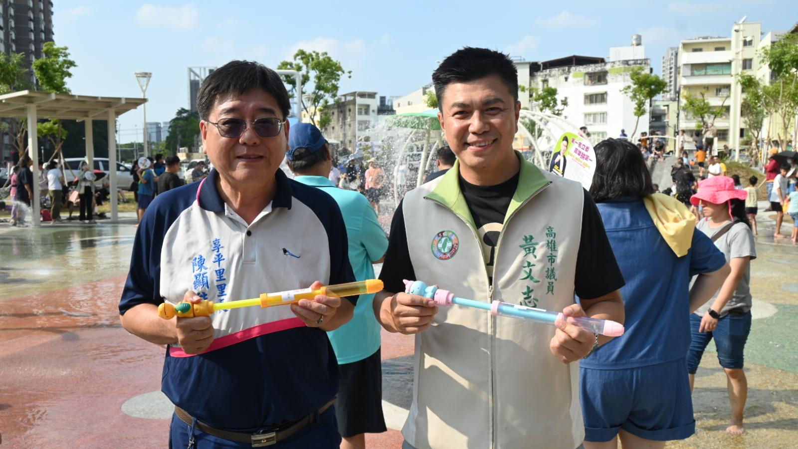 打造全齡公園讓左楠「好徛起」!黃文志開「泡泡戲水樂園」大型溜滑梯、泡泡水池一次滿足