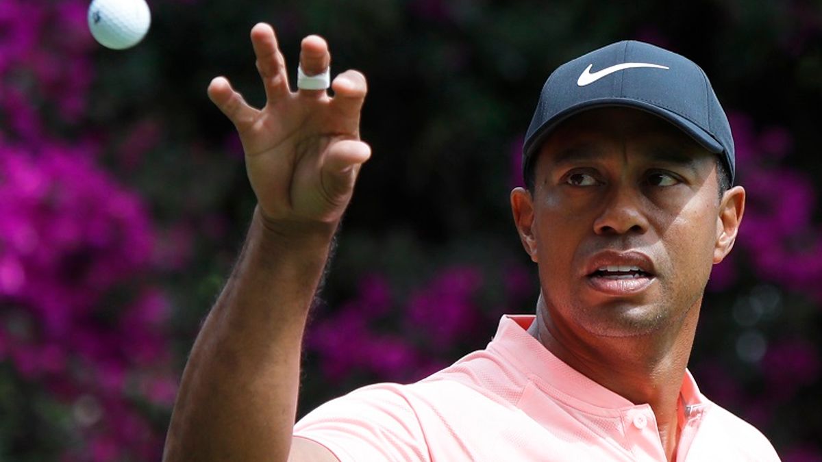 老虎伍茲今天排名跌至第9名。(美聯社) 老虎伍茲今天排名跌至第9名。(美聯社)