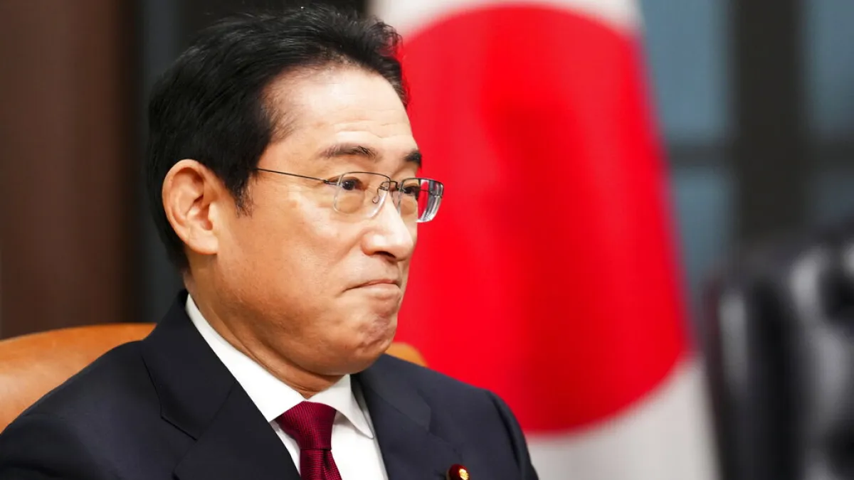 日本岸田政府擴張軍備,民間有不同意見。圖為日本首相岸田文雄。(美聯社)