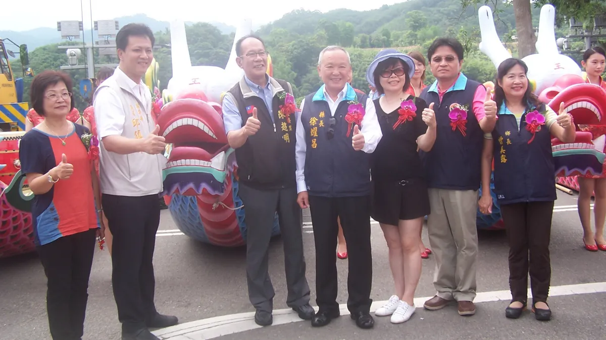 苗縣龍舟錦標賽點睛開光 縣長祈福