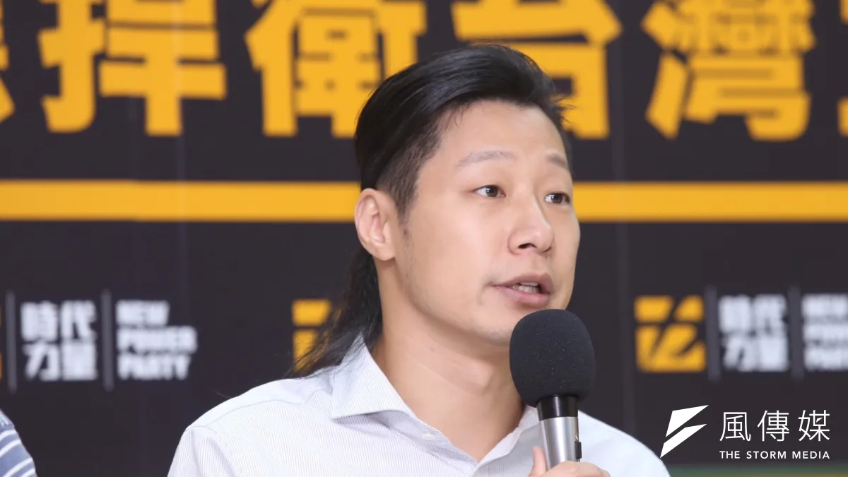 時代力量林昶佐對民進黨主席蔡英文訪美,期望她捍衛臺灣主權(林韶安攝)