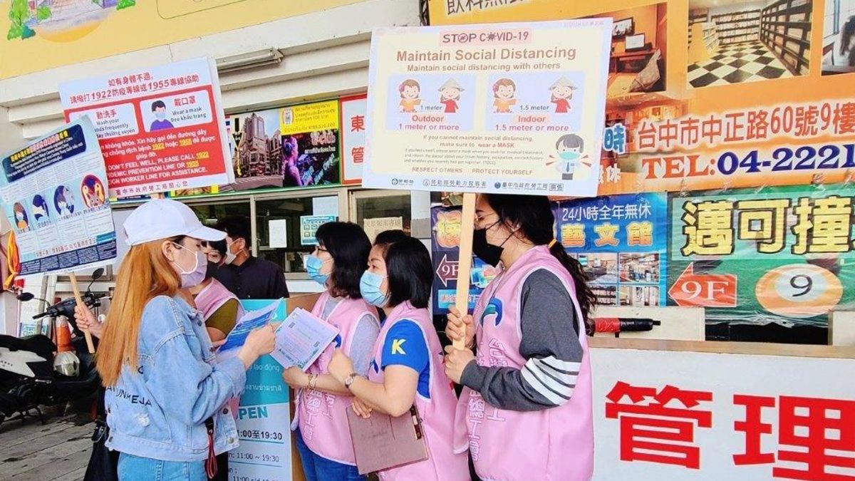 台中市政府勞工局建議雇主及移工應落實防疫措施。(圖/臺中市政府提供) 台中市政府勞工局建議雇主及移工應落實防疫措施。(圖/臺中市政府提供)
