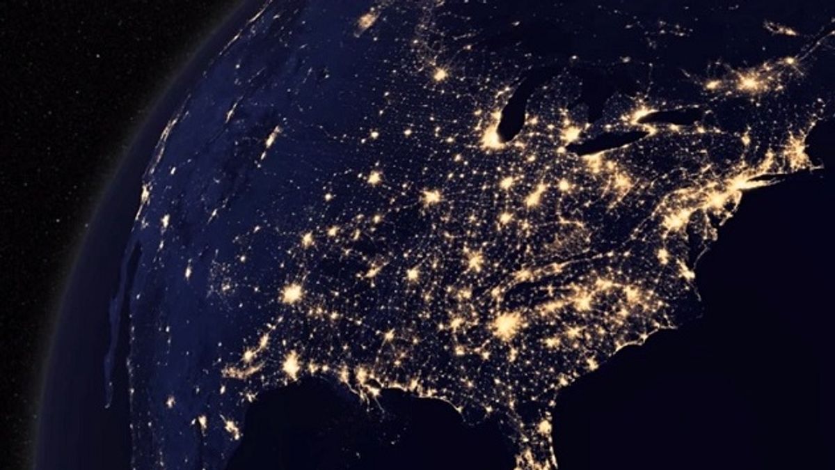 高空所見的北美大陸(YouTube) 高空所見的北美大陸(YouTube)