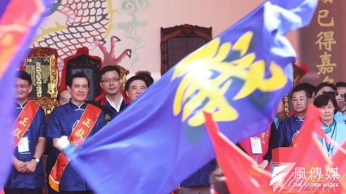 馬英九總統26日參加北市客家義民祭,但並未與兩位台北市長參選人連勝文和柯文哲碰頭。(林韶安攝)