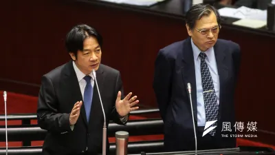 行政院長賴清德、陸委會主委陳明通16日於立院備詢。(顏麟宇攝)