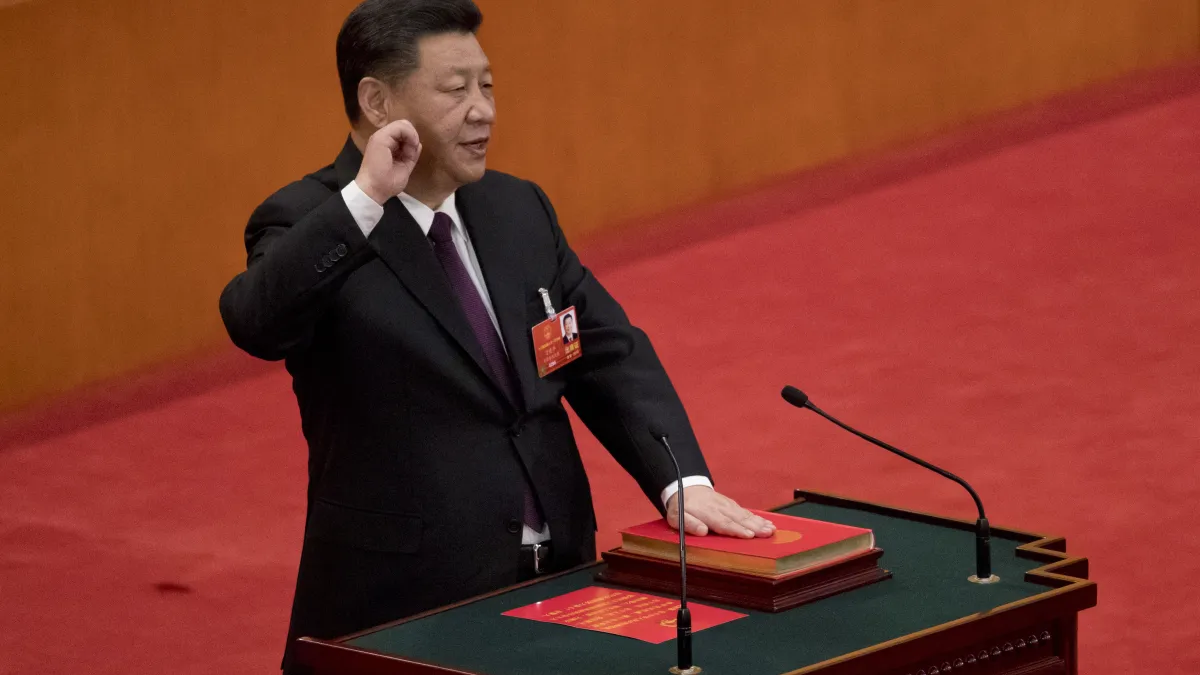 習近平登上權力頂峰,自覺與體制的對峙似乎已經有了答案。(美聯社)