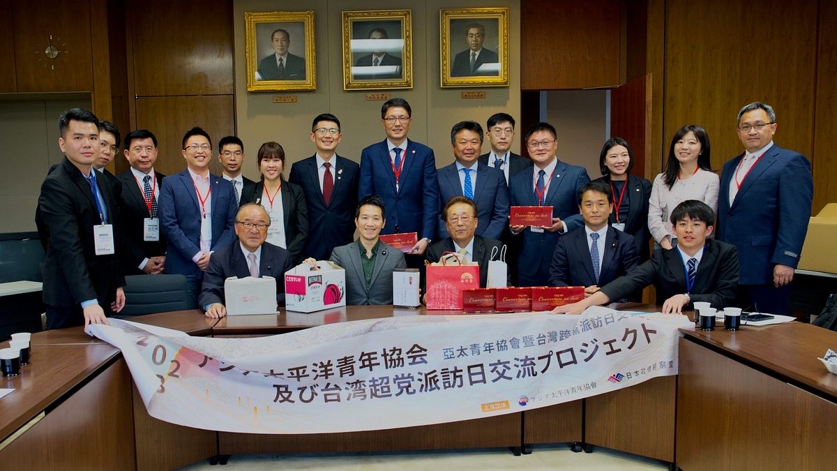 亞太青年協會秘書長中坊聖華率領「亞太青年協會暨台灣跨黨派訪日交流團」展開為期三天(5月10日至12日)的訪問交流。(亞太青年協會提供) 亞太青年協會秘書長中坊聖華率領「亞太青年協會暨台灣跨黨派訪日交流團」展開為期三天(5月10日至12日)的訪問交流。(亞太青年協會提供)
