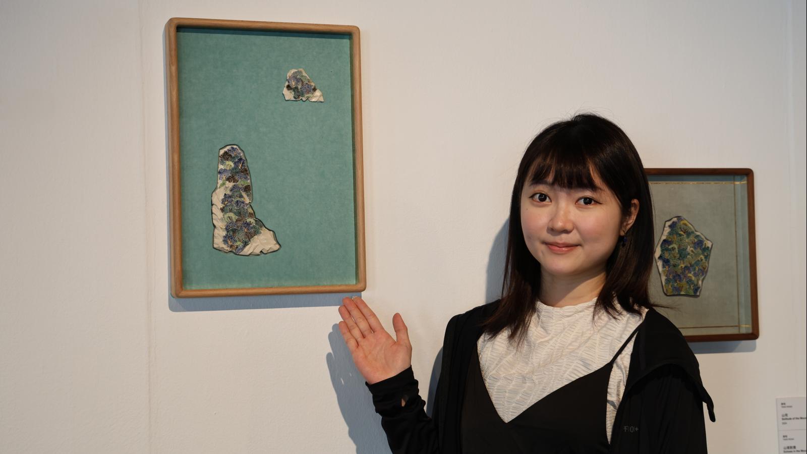 水墨山水化作立體陶藝 唐榕個展「山彩疊疊」陶博館展出