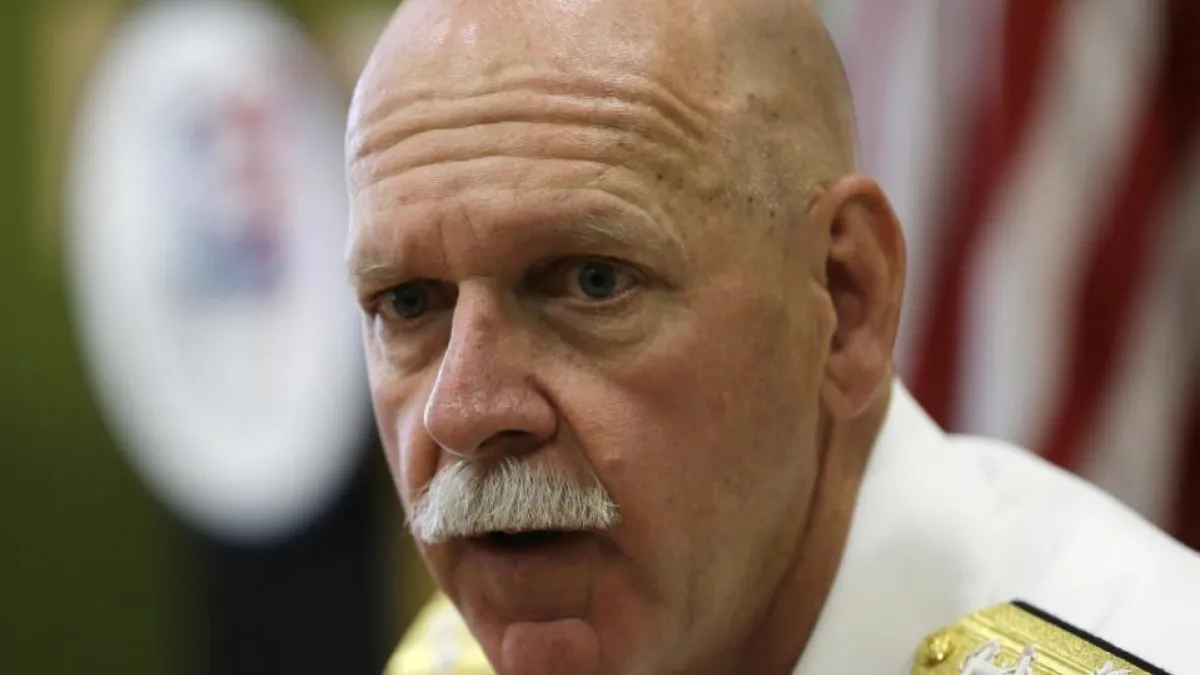 太平洋艦隊司令史考特•史威夫特上將(Admiral Scott Swift),建議兩岸師法兩韓,以對話方式降低衝突。(美聯社)