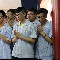 祈金榜題名 南投高中學子赴藍田書院敬拜 祈金榜題名 南投高中學子赴藍田書院敬拜