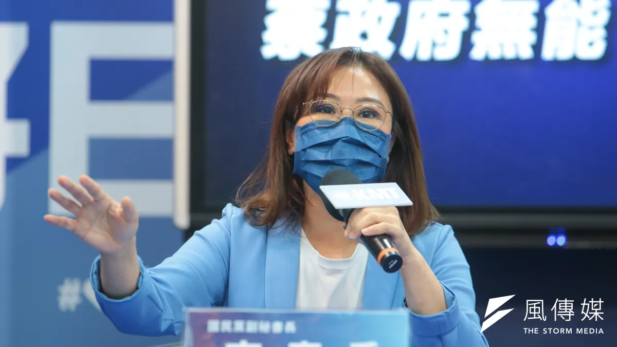 國民黨副秘書長李彥秀於8月18日召開「國人遭騙受困柬埔寨,蔡政府無能、毫無作為!」記者會。(資料照,顏麟宇攝)