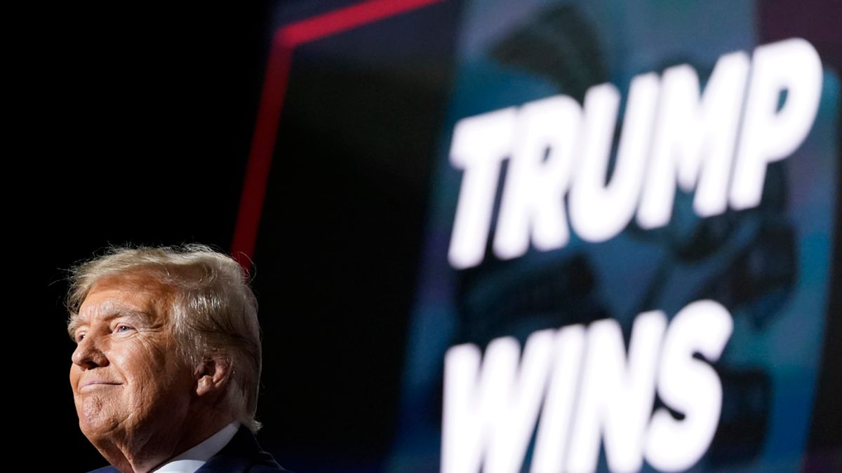 美國共和黨籍總統參選人川普。(美聯社) 美國共和黨籍總統參選人川普。(美聯社)