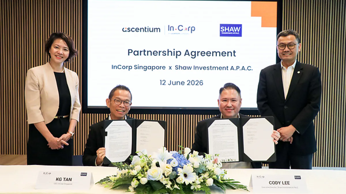 Shaw Investment A.P.A.C. and InCorp Singapore Strengthen China-Singapore-ASEAN Innovation Corridor to Support the Global Expansion of China's Next Generation Technology Enterprises