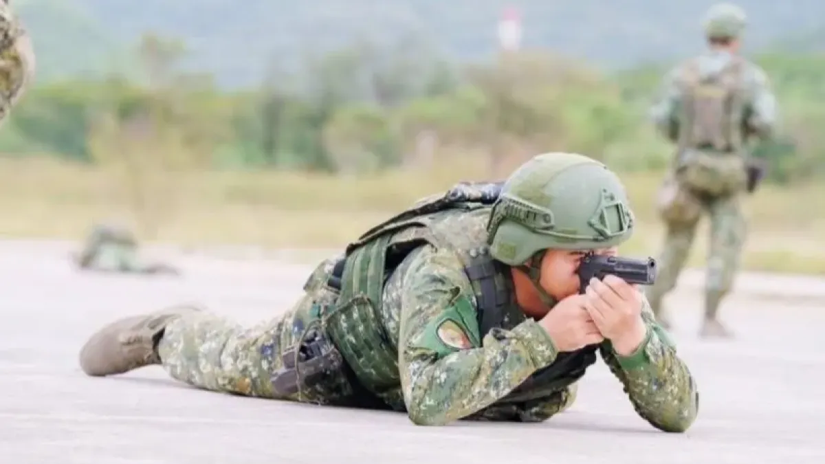 陸軍六軍團證實該照片為269旅戰鬥訓練課程照。(翻攝自軍迷社)