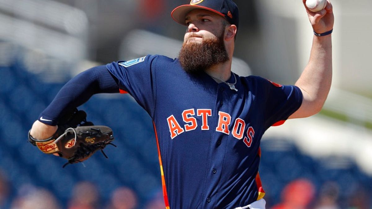 面對記者提問連霸問題,太空人凱戈脫口而出:我們不是小熊。(美聯社) 面對記者提問連霸問題,太空人凱戈脫口而出:我們不是小熊。(美聯社)