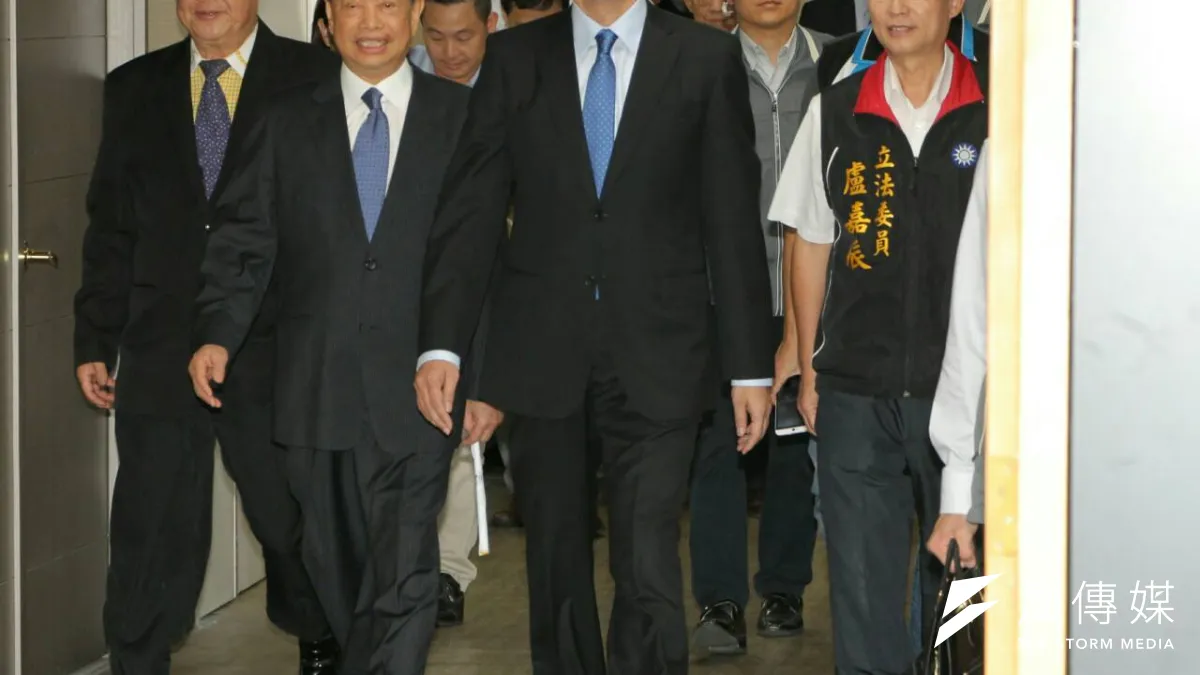 國民黨總統參選人朱立倫出席全國工商後援會。(葉信菉攝)