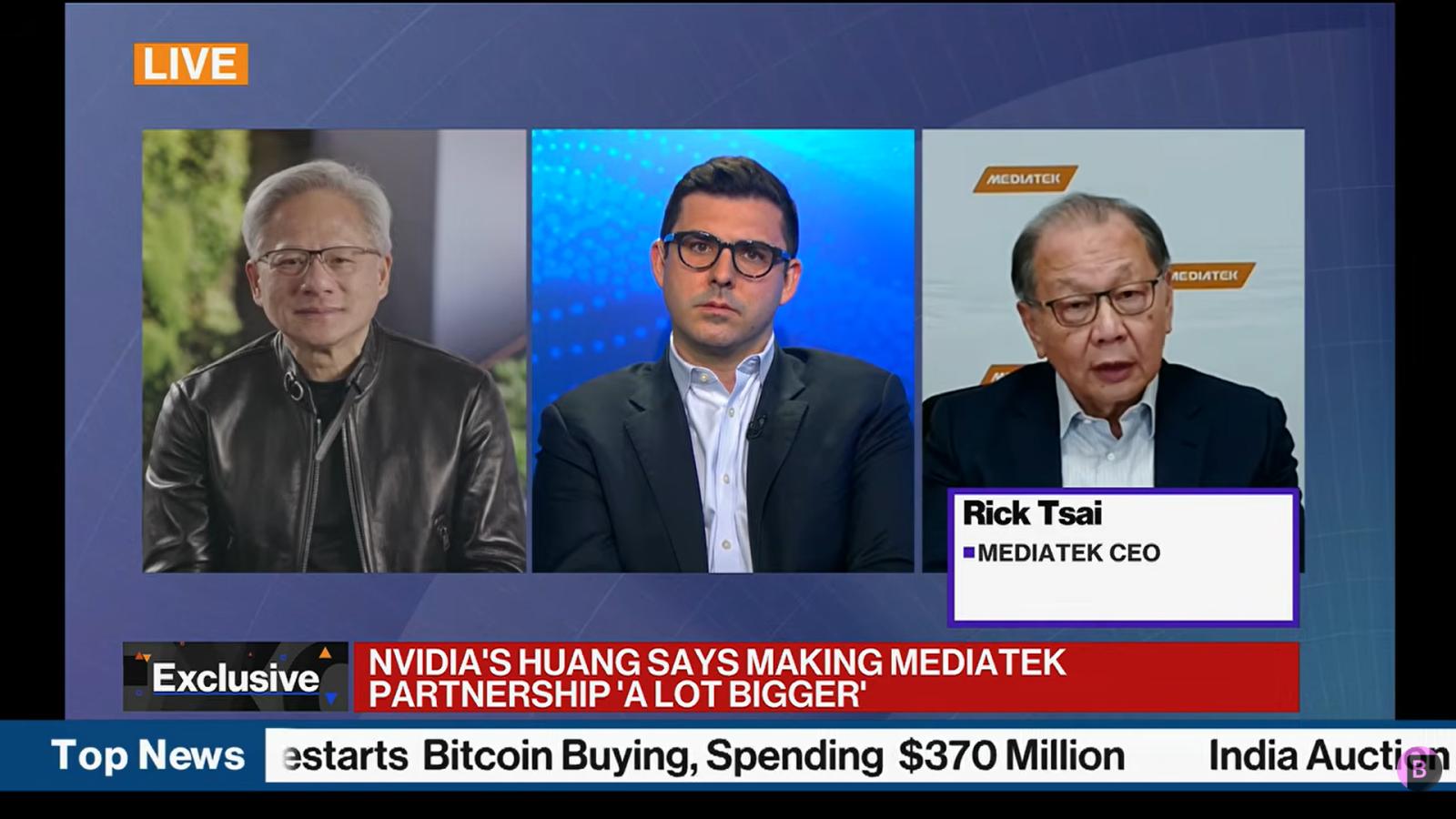 NVIDIA投資聯發科35億美元遭疑「循環融資」!黃仁勳:雙方各做各的生意,合作藍圖長達十年