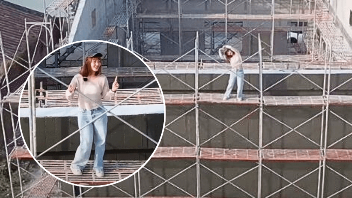 YTR「Painter油漆小哥」遭眼尖網友抓包,片中工人未穿戴安全裝備。(合成圖/翻攝自PTT) YTR「Painter油漆小哥」遭眼尖網友抓包,片中工人未穿戴安全裝備。(合成圖/翻攝自PTT)