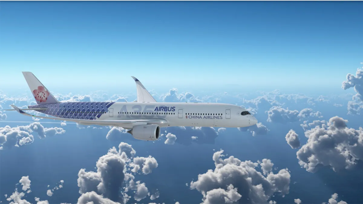 中華航空近年引進空中巴士14架A350-900聯名彩繪客機。(取自華航官網)