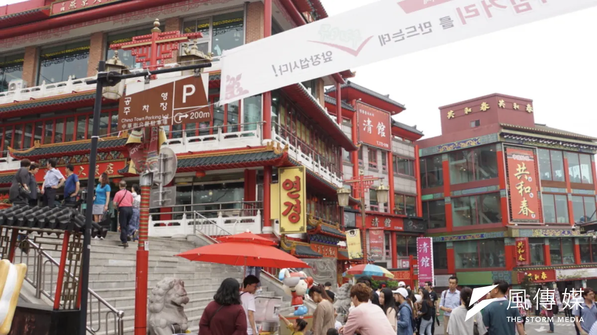 韓國仁川的中華街一景。(風傳媒攝)