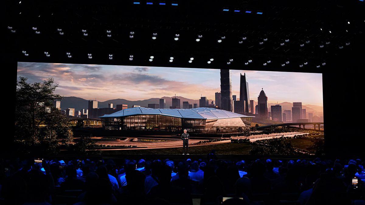 輝達創辦人暨執行長黃仁勳19日宣布台灣總部將落腳北士科。(資料照,劉偉宏攝) 輝達創辦人暨執行長黃仁勳19日宣布台灣總部將落腳北士科。(資料照,劉偉宏攝)