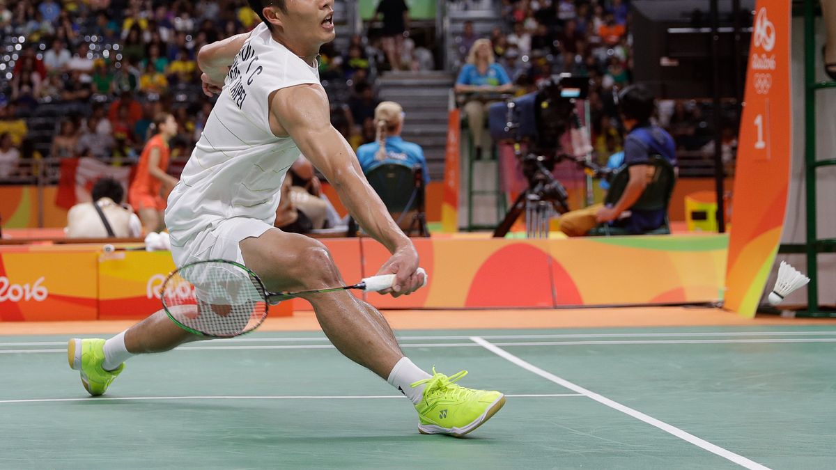 我國羽球一哥周天成。(美聯社) 我國羽球一哥周天成。(美聯社)