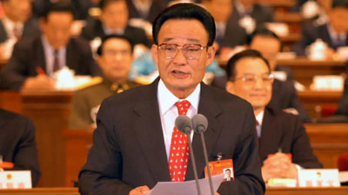 前中國人大委員長吳邦國2024年10月8日在北京逝世,享壽84歲。他曾主持制定《反分裂國家法》。(新華社)