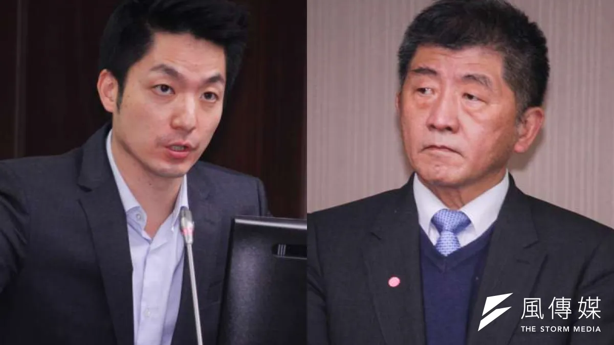 根據監察院20日公布財產申報資料顯示,國民黨立委蔣萬安(左)夫婦存款共計1575萬9915元,遠超衛福部長陳時中(右)夫婦。(資料照,蔡親傑攝/影像合成:風傳媒)
