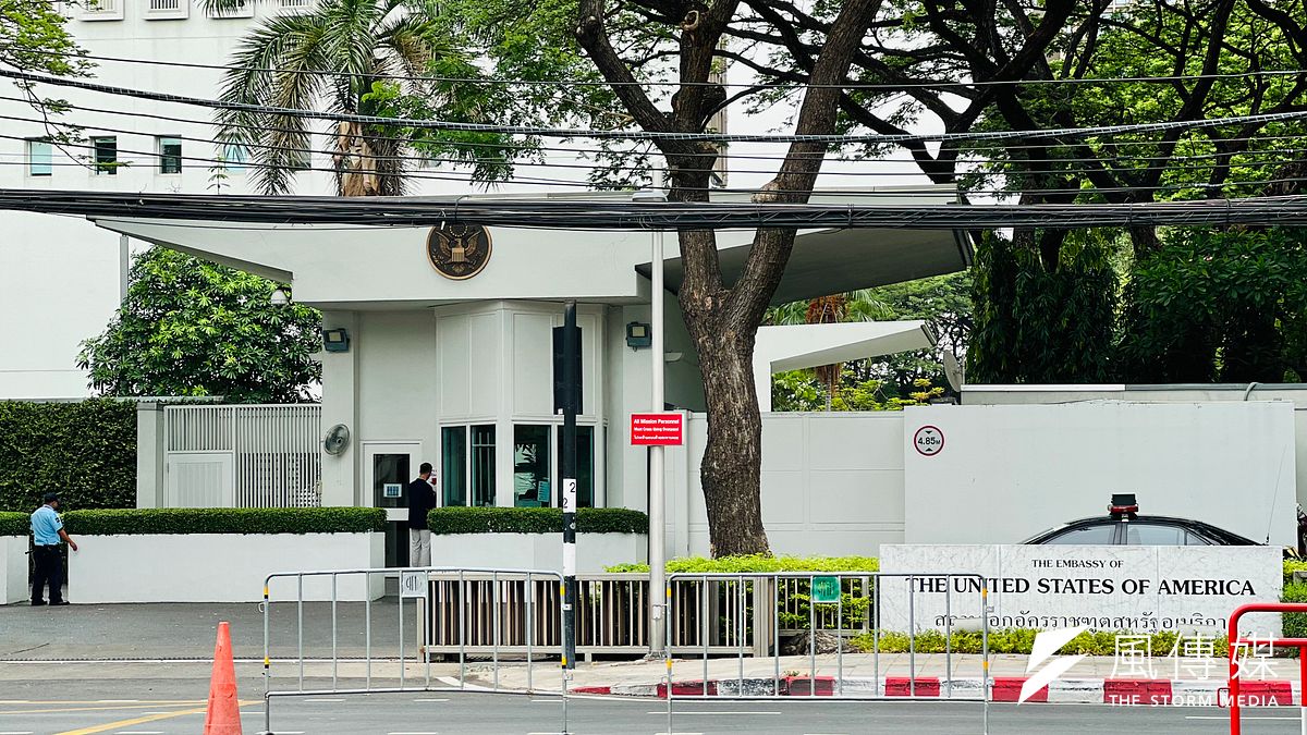 美國駐泰國大使館(簡恒宇攝) 美國駐泰國大使館(簡恒宇攝)