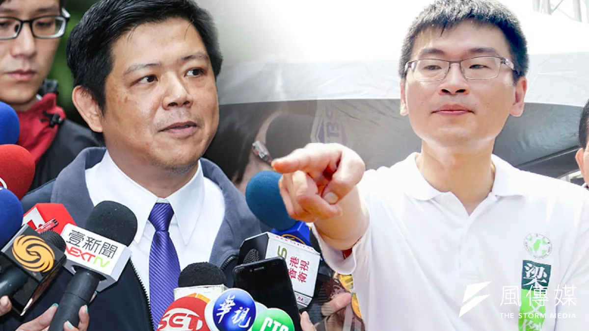 潘建志(左)雖已加入民進黨,但民進黨仍可能提名梁文傑。(資料照,林韶安、蘇仲泓攝)