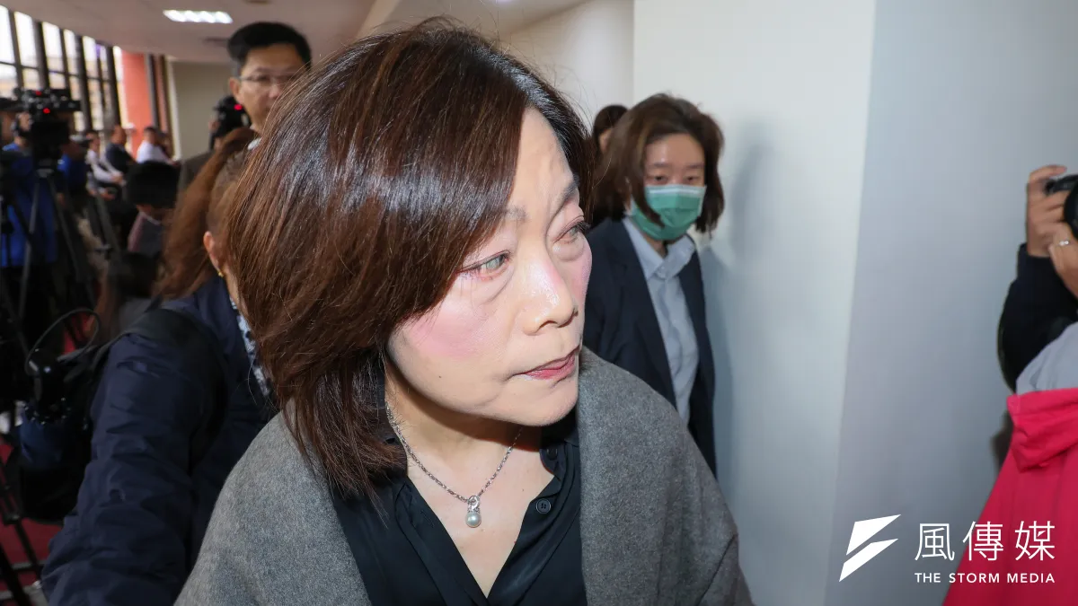 勞動部長何佩珊20日出席衛環委員會,回應勞動部北分署署長涉嫌霸凌職員案件。(顏麟宇攝)