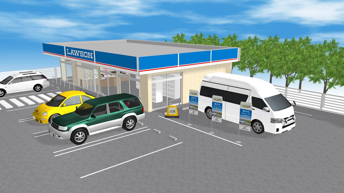 ▲日本Lawson便利商店推出「車中泊」服務,讓你直接把車開進停車場在車內過夜,每晚最低約台幣500元。(圖/RV Park) ▲日本Lawson便利商店推出「車中泊」服務,讓你直接把車開進停車場在車內過夜,每晚最低約台幣500元。(圖/RV Park)