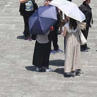 2025年6月15日、台湾各地は高温で暑く、観光客が日傘を差して日差しを防いでいる。(写真/柯承惠撮影) 2025年6月15日、台湾各地は高温で暑く、観光客が日傘を差して日差しを防いでいる。(写真/柯承惠撮影)