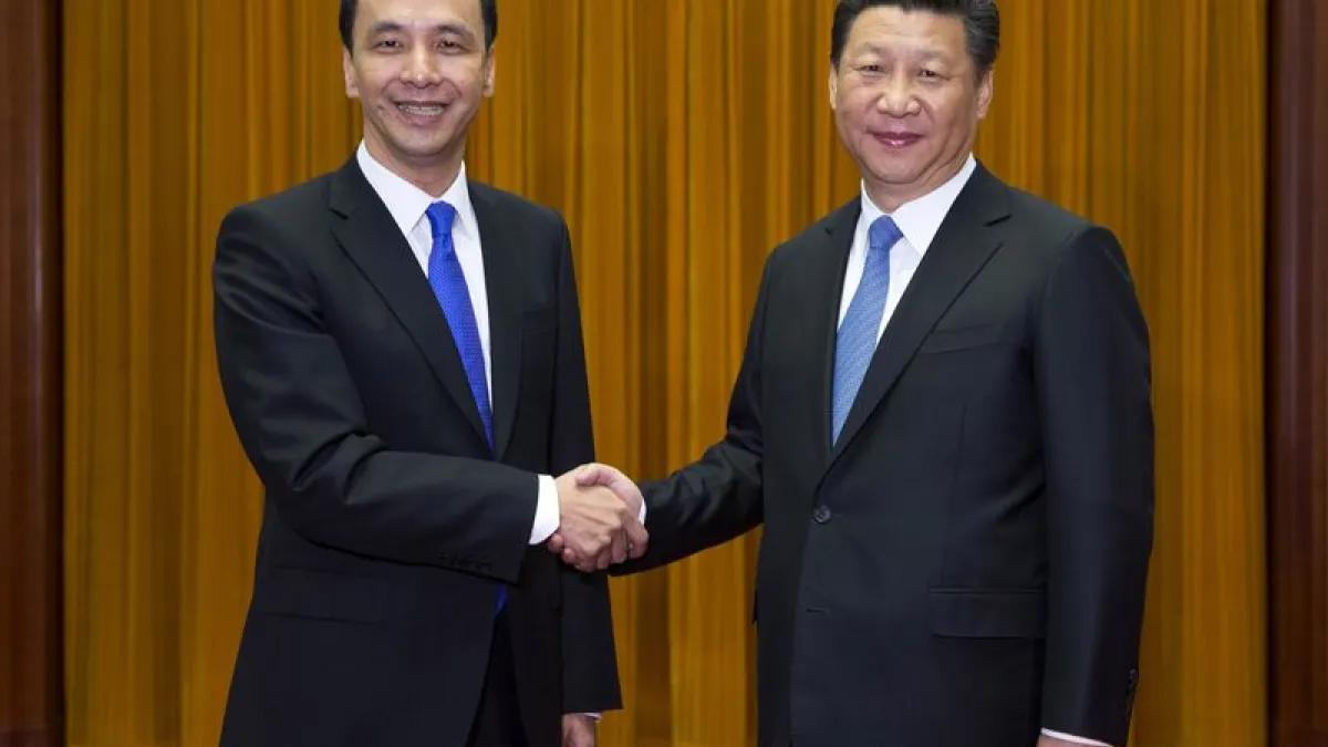 國民黨主席朱立倫與中共總書記習近平