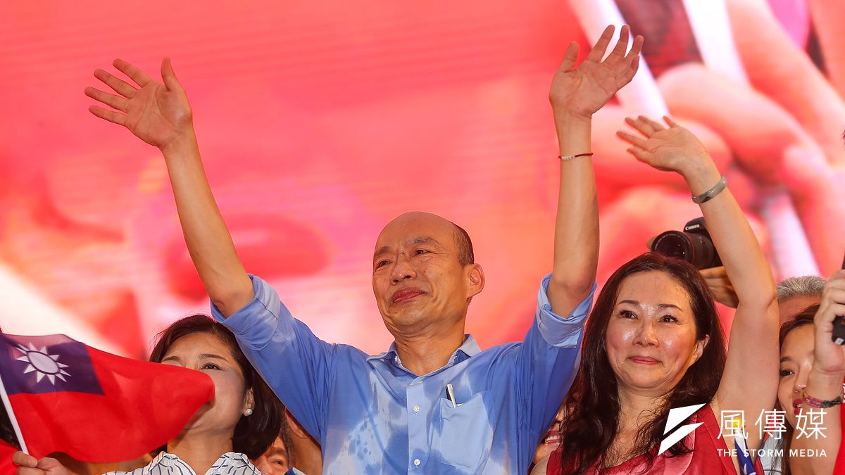 高雄市長韓國瑜出席凱道「決戰2020,贏回台灣」全國團結造勢大會。(顏麟宇攝) 高雄市長韓國瑜出席凱道「決戰2020,贏回台灣」全國團結造勢大會。(顏麟宇攝)