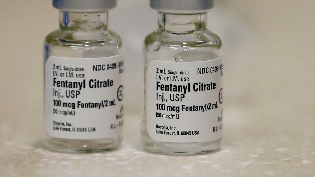 鹽湖城猶他大學醫院藥局的芬太尼注射液。(美聯社) 鹽湖城猶他大學醫院藥局的芬太尼注射液。(美聯社)