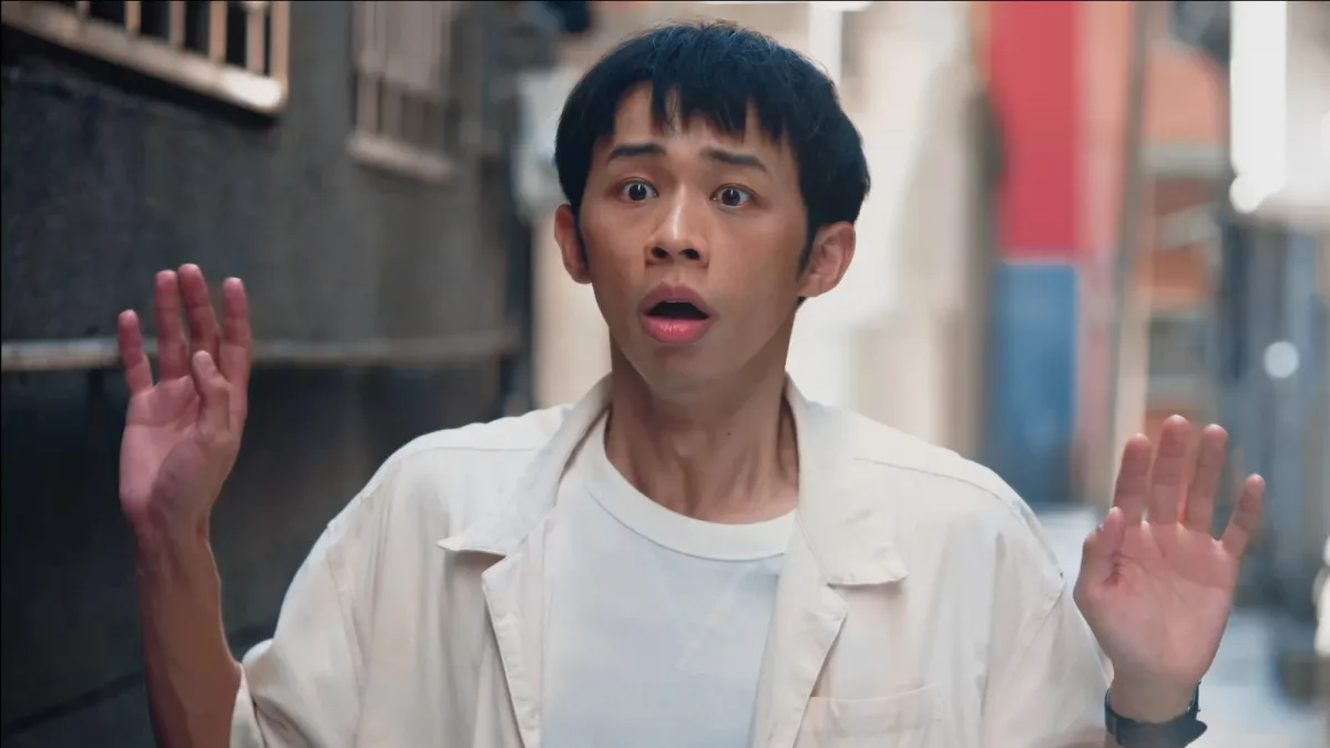 金鐘影帝吳政迪出演反詐宣導影片,藉由精湛演技來提醒年輕人勿鋌而走險。(圖/內政部警政署刑事警察局提供)