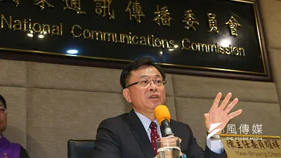 NCC在鏡電視案栽了跟斗,主委陳耀祥(見圖)在3月16日東森電視股權交易的行政承諾展延申請會議上,面臨NCC委員的逆襲。(資料照,顏麟宇攝)