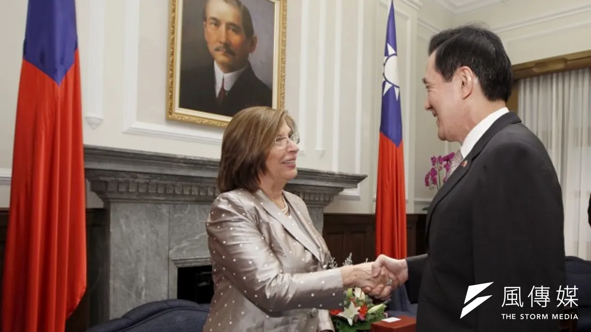 馬英九致詞指出,杜淑珊是第1位訪問中華民國的英國上議院議長,這次訪華對兩國關係有重要意義,將成為雙邊關係改善的契機。(總統府提供)