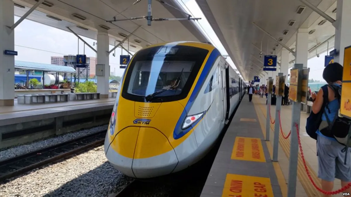 馬來西亞鐵路部門的火車車廂大多已是中國製造。(美國之音)