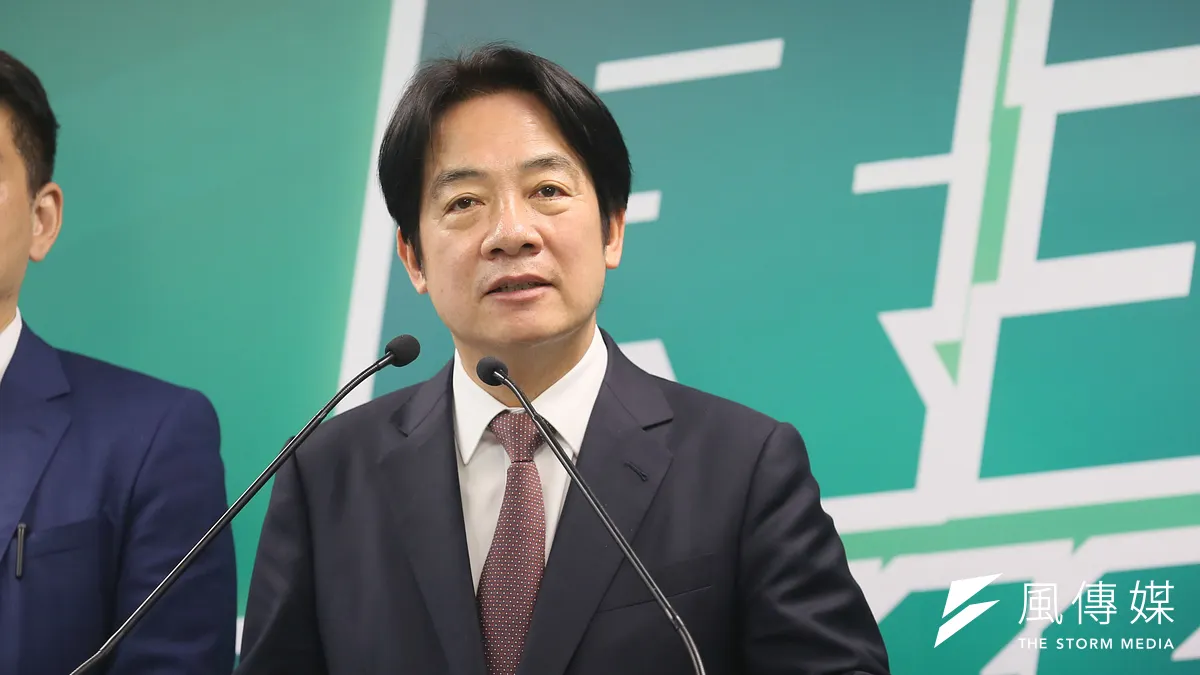 2023年5月31日,民進黨主席賴清德出席立委提名記者會。(柯承惠攝)